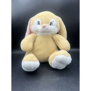 Toy Factory Plush Bunny Rabbit Tan White Pink Floppy Ears Stuffed Animal